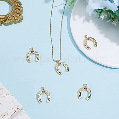 5шт латунные подвески с микропаве и кубическим цирконием&nbsp;KK-ME0003-81