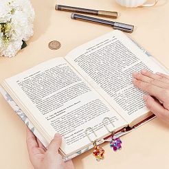 8 шт. 8-х цветные скрепки из углеродистой стали&nbsp;AJEW-CP00005