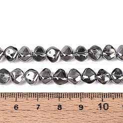 Galvanisieren transparente Glasperlen Stränge&nbsp;EGLA-N017-05A-A09