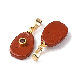Natürliche rote Jaspis Anhänger&nbsp;G-P628-02G-01