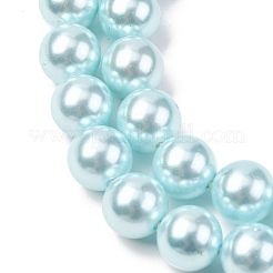 Гальванические оболочки жемчужные бусы пряди&nbsp;BSHE-G041-8mm-03