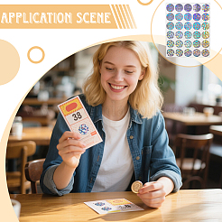 Наклейки-пароли с лазерным покрытием и стираемой пленкой&nbsp;STIC-WH0012-15B