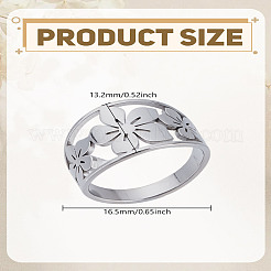 1 шт. перстни из нержавеющей стали&nbsp;RJEW-LP0002-30P