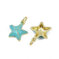 Латунь эмаль подвески&nbsp;KK-I358-001G-B01