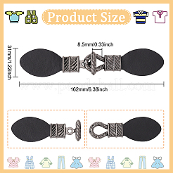 6 set di fibbie a barilotto in similpelle PU da cucire&nbsp;FIND-FG0001-89