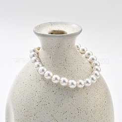 Bracelets coulissants en perles de laiton plaquées durables pour femmes&nbsp;BJEW-K268-04G