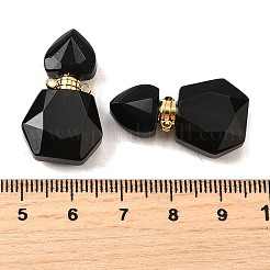 Кулоны для духов из натурального обсидиана&nbsp;G-L623-12G-06