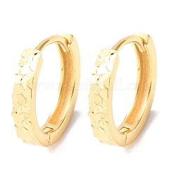 925 серьги-кольца из стерлингового серебра с текстурой для женщин&nbsp;EJEW-K317-05G