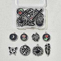 18шт 9 стиля подвески из сплава с эмалью&nbsp;FIND-FS0004-51