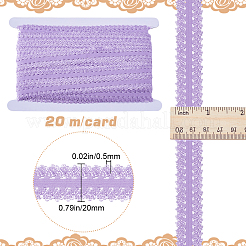 20 m Polyester-Stretch-Spitzenband mit Rüschenrand&nbsp;OCOR-GF0003-37D