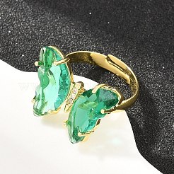 Anillos de dedo latón micropavé circonio cúbico&nbsp;GL-CBA65A8-01G-13