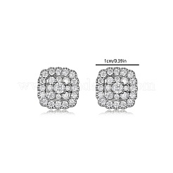 925 Ohrstecker aus Sterlingsilber mit Moissanit-Pavé für Damen&nbsp;CR3655