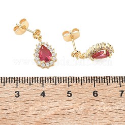 Ohrstecker aus Messing mit Pavé-Zirkonia&nbsp;KK-C172-09G