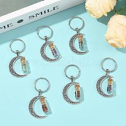 7 шт. подвесные украшения из сплава луны&nbsp;HJEW-FS00086