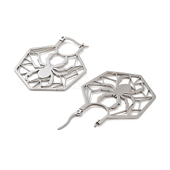 Серьги-кольца из нержавеющей стали 304&nbsp;EJEW-P271-09P