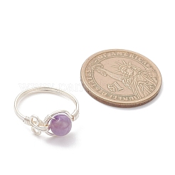 4 шт. 4 стильных кольца с драгоценными камнями&nbsp;RJEW-TA00233-02