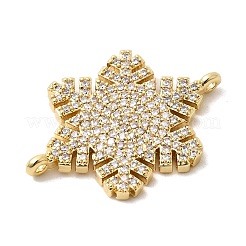 Шармы-соединители из латуни с микропаве из кубического циркония&nbsp;KK-L258-03C-G