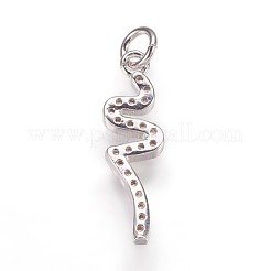 Латунные микро проложить кубического циркония подвески&nbsp;ZIRC-K070-34P