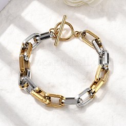 Браслеты-цепочки из нержавеющей стали 304 для женщин&nbsp;LS-BJEW-D377-01E