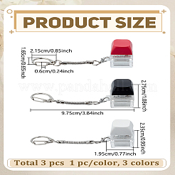 3 шт. 3 цвета АБС-пластик клавиатура игрушка-фиджет брелок&nbsp;KEYC-LP0001-63A