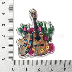 Непрозрачные акриловые подвески по бокам&nbsp;MACR-D027-04E