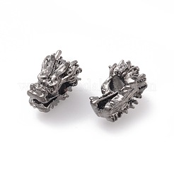 Сплавочные овальные бусины тибетского стиля &nbsp;PALLOY-F257-03B