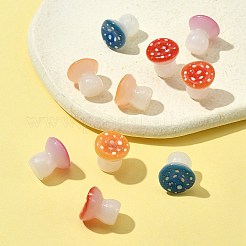 10 шт. светящийся смоляной грибной орнамент&nbsp;RESI-FS0001-59