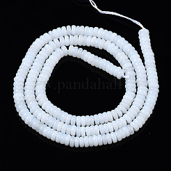 Hilos de abalorios de jade blanco natural&nbsp;G-S366-112D