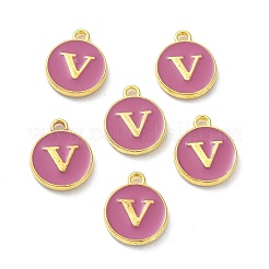 Charms smaltati in lega placcati oro&nbsp;ENAM-XCP0001-13V