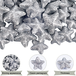 60 шт. 3 стиля звездных блестящих пенопластовых украшений&nbsp;AJEW-SP0002-91B