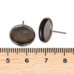 Impostazioni di orecchini in ottone&nbsp;IFIN-Q005-B