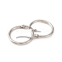 Некорневая нержавеющая сталь 304 серьги-кольца для женщин&nbsp;LS-EJEW-F339-02P-01