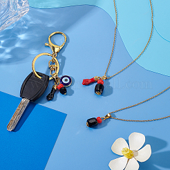 3 шт. подвески из латунной эмали и лэмпворка ручной работы и акрила&nbsp;PALLOY-HS00037