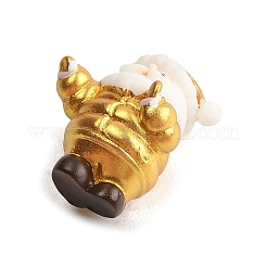 Statues de figurines en résine sur le thème de Noël pour la décoration de bureau à domicile&nbsp;DJEW-M017-02E-01