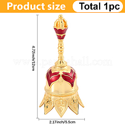 1 шт. сплав эмалированный ручной звонок-звонок украшения&nbsp;AJEW-GF0012-22