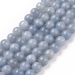 Chapelets de perles en jade jaune naturel&nbsp;G-G598-8mm-YXS-18