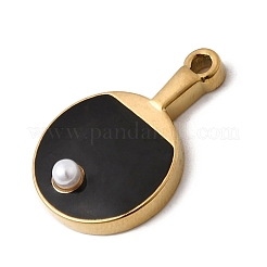 Pendentifs en acier inoxydable 304 émaillés&nbsp;STAS-P454-08G-02