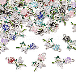 60pcs pendentifs en émail en alliage&nbsp;ENAM-TA0003-75P
