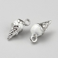 Pendentifs émail en alliage de zinc&nbsp;PALLOY-WH0048-39P-04