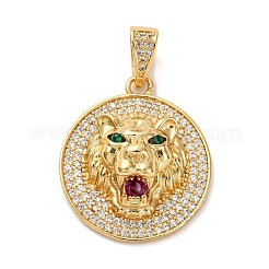 Латунные микро проложить кубического циркония подвески&nbsp;KK-U076-05G