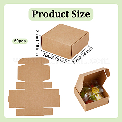 Cajas de regalo de papel plegables y cuadradas para guardar cosas&nbsp;CON-WH0110-035B-01