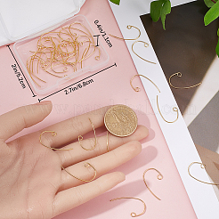 40 шт латунные серьги крючки&nbsp;KK-BBC0010-19G