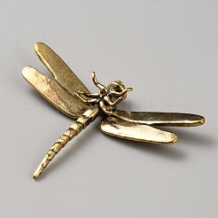 Decorazioni per display in ottone con libellula per la decorazione della scrivania di casa&nbsp;AJEW-WH0561-53