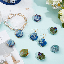 12шт 4 цвета фарфоровые бусины ручной работы&nbsp;PORC-PA0001-22