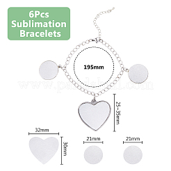 Набор для изготовления браслетов с подвесками из латуни и сплава «сделай сам»&nbsp;BJEW-DC00002