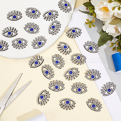 50 pieza de parches de fieltro para coser con diseño de mal de ojo&nbsp;DIY-GF0014-23