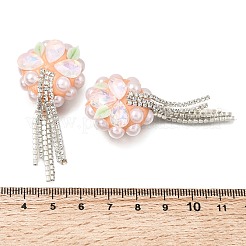 Handgemachte Fimo-Perlen Strass&nbsp;CLAY-Z006-02D