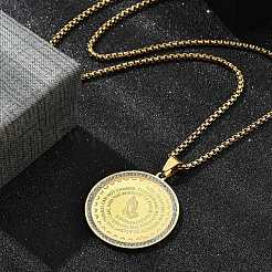 201 кулон из нержавеющей стали со стразами для женщин&nbsp;LS-NJEW-U021-05G