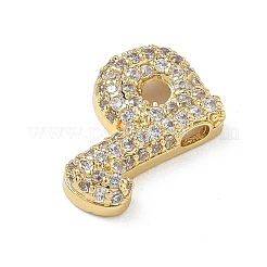 Pendentifs avec zircon cubiques à micro-pavés en laiton&nbsp;KK-A300-02G-Q