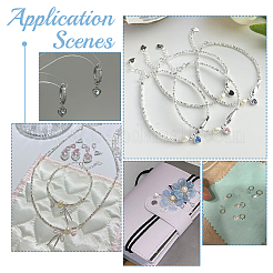 10 шт. 925 подвески-капли из стерлингового серебра с прозрачными кубическими цирконами&nbsp;STER-PH0004-39